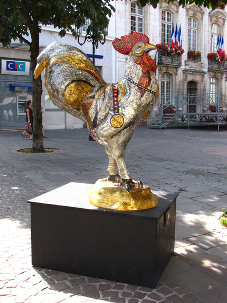 Le poulet de Bresse, emblme de la ville