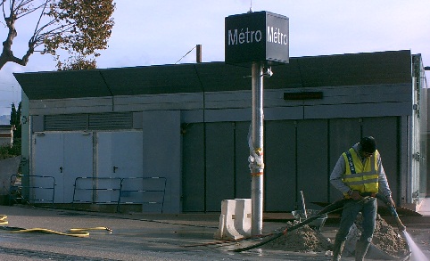 Edicule de la station de mtro La Blancarde