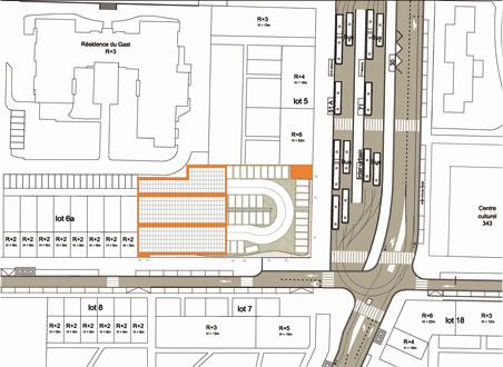 Station Les Gayeulles - Plan masse