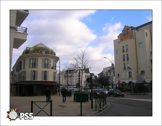 Vue en direction de la place de la Mairie